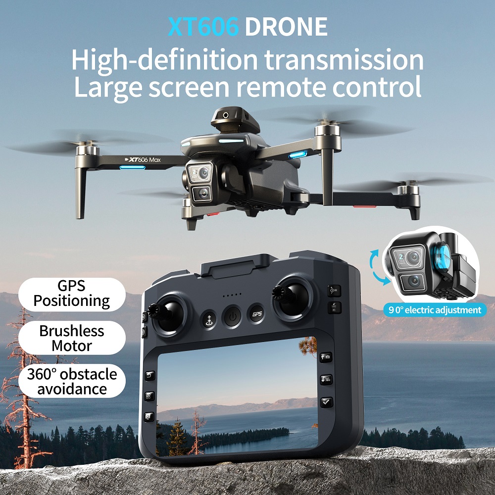 XT606 MAX 3 battery Drone 4k 8 - огляд і ціна Jjrc Drone X12