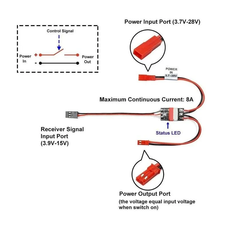 2-20A High Current Remote Cont - огляд і ціна Drone Battery High Voltage